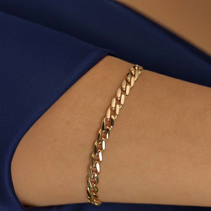 Altın Gurmet Bileklik Sade