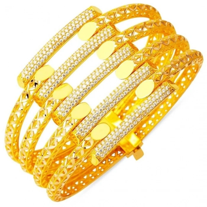 Beşli Kaburga 8 Ayar Altın Kelepçe