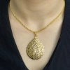 14 Ayar Altın Pullu Zincirli Kolye