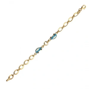 14 Ayar Altın Araba Motifli Çocuk Künyesi