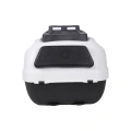 Motosiklet Çantası Arka Motosiklet Bagajı Kargo Taşıma Aparatlı Sırt Dayamalı CV34 Beyaz