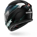 SHARK SKWAL İ3 LIGHT-BLUR SİYAH-KIRMIZI-MAVİ KAPALI KASK (LEDLİ MODEL)