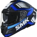 SMK TYPHOON THORN SİYAH-MAVİ-BEYAZ KAPALI KASK (GÜNEŞ VİZÖRLÜ)