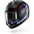 SHARK SKWAL İ3 LIGHT-BLUR SİYAH-KIRMIZI-MAVİ KAPALI KASK (LEDLİ MODEL)