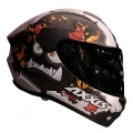AXXIS DRAKEN BAKER SİYAH-GRİ-KIRMIZI FULLFACE KASK (SİYAH+ŞEFFAF CAMLI)
