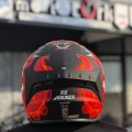 AXXIS DRAKEN GARGLEN MAT SİYAH-KIRMIZI FULLFACE KASK