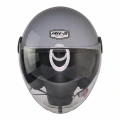 FR-612 NARDO GRİ YARIM KASK (GÜNEŞ VİZÖRLÜ)
