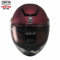 FREE-M 618 YARIM KASK MAT KIRMIZI(GÜNEŞ VİZÖRLÜ)