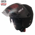 FREE-M 618 YARIM KASK MAT SİYAH(GÜNEŞ VİZÖRLÜ)