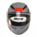 FREE-M 965 UPSET NARDO GRİ-SİYAH ÇENE AÇILIR KASK