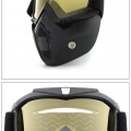 JET KASK MASKESİ AYNALI GOLD