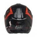 KUZEYMOTOR MTS X340 CLAY FULLFACE KASK P.SİYAH-KIRMIZI (SİYAH CAMLI)