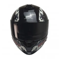 KUZEYMOTOR MTS X340 CLAY FULLFACE KASK P.SİYAH-KIRMIZI (SİYAH CAMLI)