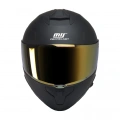 KUZEYMOTOR MTS X340 FULLFACE KASK MAT SİYAH (GOLD CAMLI)