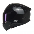 KUZEYMOTOR MTS X340 FULLFACE KASK PARLAK SİYAH (MAVİ CAMLI)