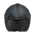 KUZEYMOTOR MTS X340 THUNDER MAT SİYAH-GRİ-KIRMIZI FULLFACE KASK (SİYAH CAMLI)