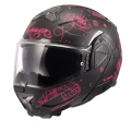 LS2 ADVANT 2 SOPHIA MAT SİYAH-PEMBE KASK