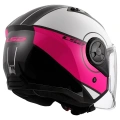 LS2 AIRFLOW 2 COVER BEYAZ-PEMBE KASK