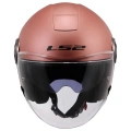 LS2 CLASSY MAT GOLD PEMBE KASK (GÜNEŞ VİZÖRLÜ)