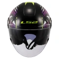 LS2 CLASSY PALM SİYAH KASK (GÜNEŞ VİZÖRLÜ)