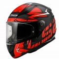 LS2 RAPID 2 CROMO FULLFACE KASK MAT SİYAH-MAT KIRMIZI