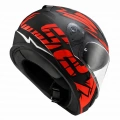 LS2 RAPID 2 CROMO FULLFACE KASK MAT SİYAH-MAT KIRMIZI