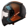 LS2 RAPID 2 EXTRA MAT GRİ-NEON TURUNCU KASK