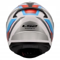 LS2 RAPID 2 HYPER BEYAZ-MAVİ-KIRMIZI KAPALI KASK