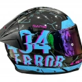 LS2 RAPID PLAYER SİYAH-MAVİ KASK (GÖKKUŞAĞI CAM+ŞEFFAF CAM+SPOILER)