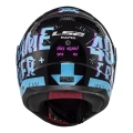 LS2 RAPID PLAYER SİYAH-MAVİ KASK (GÖKKUŞAĞI+ŞEFFAF CAM)