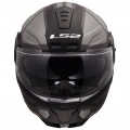 LS2 SCOPE 2 AXIS MAT SİYAH-TITANIUM ÇENE AÇILIR KASK