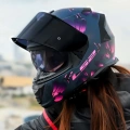 LS2 STORM 2 BURST MAT SİYAH-PEMBE KASK