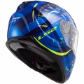 LS2 STREAM EVO TACHO MAVİ-NEON SARI KASK