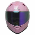 M-910 LADY STORA GÜNEŞ VİZÖRLÜ PEMBE KASK (GÖKKUŞAĞI CAMLI)