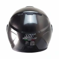MTS 969 ÇENE AÇILIR MODÜLER KASK JEANS (SİYAH CAMLI+GÜNEŞ VİZÖRLÜ)