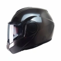 MTS 969 ÇENE AÇILIR MODÜLER KASK JEANS (SİYAH CAMLI+GÜNEŞ VİZÖRLÜ)