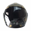 MTS 969 ÇENE AÇILIR MODÜLER KASK ORBİT P.SİYAH-GOLD (SİYAH CAMLI+GÜNEŞ VİZÖRLÜ)