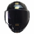 MTS 969 ÇENE AÇILIR MODÜLER KASK ORBİT P.SİYAH-GOLD (SİYAH CAMLI+GÜNEŞ VİZÖRLÜ)