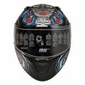 MTS M-201 MYTY BLUE GÜNEŞ VİZÖRLÜ KASK (SİYAH CAMLI)