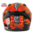 MTS M-201 LİZZARD ORANGE GÜNEŞ VİZÖRLÜ KASK (SARI CAMLI)
