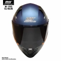 MTS M-910 BLUE GÜNEŞ VİZÖRLÜ KASK (SİYAH CAMLI)
