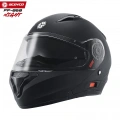 SCOYCO FF-868 NIGHT MAT SİYAH ÇENE AÇILIR GÜNEŞ VİZÖRLÜ KASK