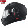 SCOYCO FF-868 NIGHT MAT SİYAH ÇENE AÇILIR GÜNEŞ VİZÖRLÜ KASK
