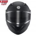 SCOYCO FF-868 NIGHT MAT SİYAH ÇENE AÇILIR GÜNEŞ VİZÖRLÜ KASK