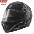 SCOYCO FF-868 SPACE MAT SİYAH-GRİ ÇENE AÇILIR GÜNEŞ VİZÖRLÜ KASK