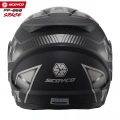 SCOYCO FF-868 SPACE MAT SİYAH-GRİ ÇENE AÇILIR GÜNEŞ VİZÖRLÜ KASK