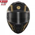 SCOYCO FF-869 BLADE MAT SİYAH-GOLD GÜNEŞ VİZÖRLÜ KAPALI KASK