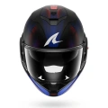 SHARK OXO SPEED-TECH MAT MAVİ-KIRMIZI MODÜLER KASK (RENKLİ CAM VE PINLOCK HEDİYELİDİR)