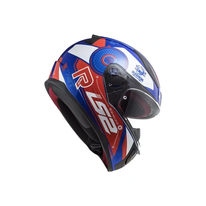 RAPID STRATUS MAVİ-KIRMIZI-BEYAZ KASK