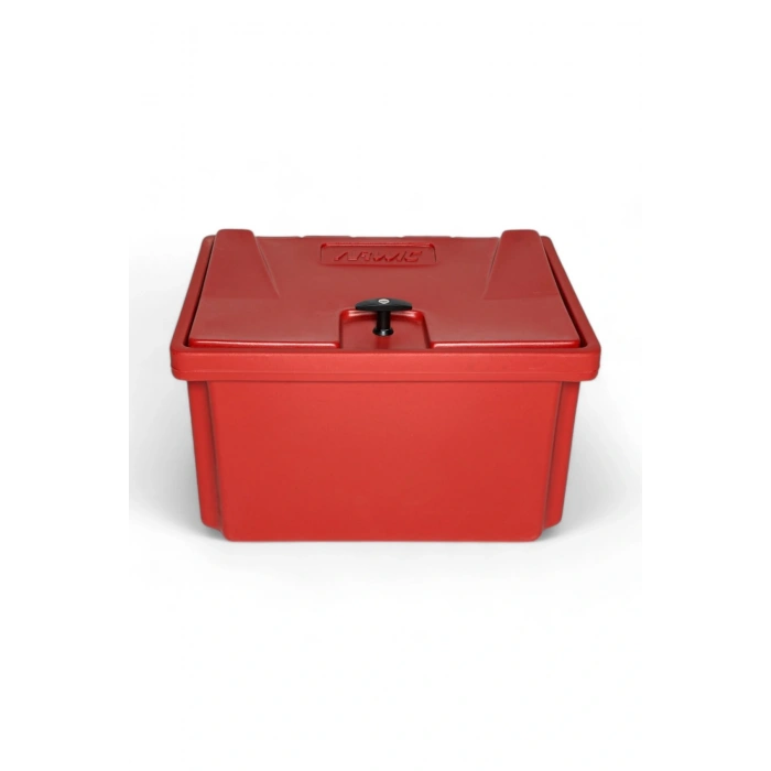 Motosiklet Pizza Çantası Paket Servis Çantası Kilit Mekanizmalı CV120 Kırmızı